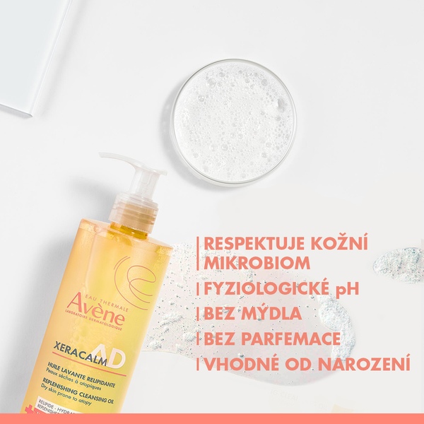 Avene XeraCalm A.D relipidační mycí olej Náhradní náplň 400 ml Avene XeraCalm A.D relipidační mycí olej Náhradní náplň 400 ml