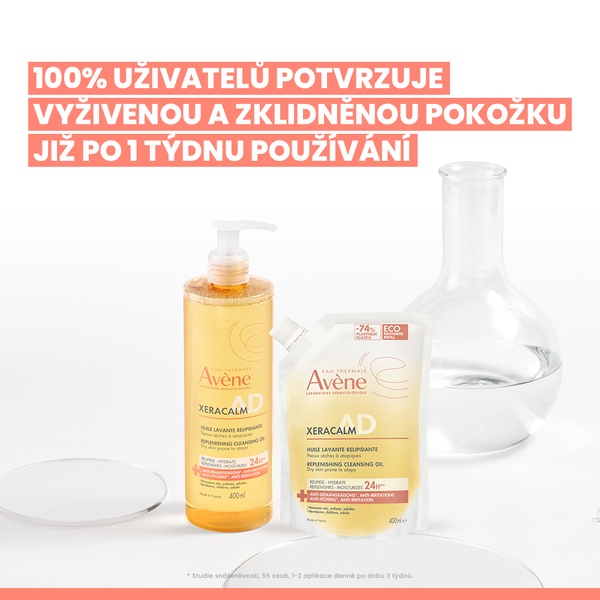 Avene XeraCalm A.D relipidační mycí olej Náhradní náplň 400 ml Avene XeraCalm A.D relipidační mycí olej Náhradní náplň 400 ml