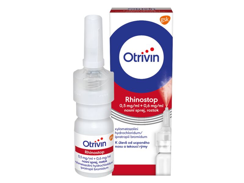 Otrivin Rhinostop nosní sprej při léčbě ucpaného nosu 10 ml
