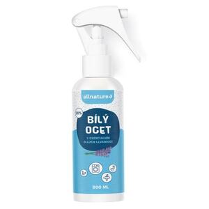 Allnature Bílý ocet 10% s esenciálním olejem levandule sprej 500 ml Allnature Bílý ocet 10% s esenciálním olejem levandule sprej 500 ml