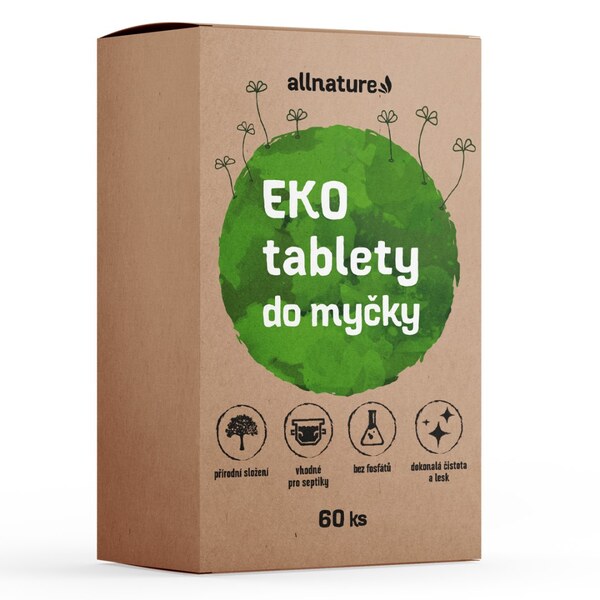 Allnature EKO tablety do myčky 60 ks Allnature EKO tablety do myčky 60 ks