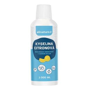 Allnature Kyselina citronová roztok 1000 ml Allnature Kyselina citronová roztok 1000 ml