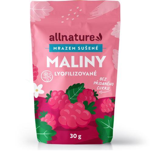 Allnature Maliny sušené mrazem 30 g Allnature Maliny sušené mrazem 30 g