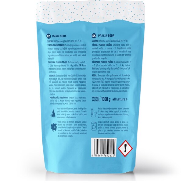 Allnature Prací soda 1000 g Allnature Prací soda 1000 g
