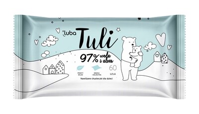 Luba Tuli Dětské vlhčené ubrousky s Aloe vera 60 ks
