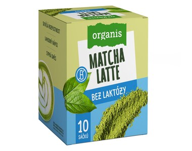 Organis Matcha Latte Bez laktózy 10 x 27 g Organis Matcha Latte Bez laktózy 10 x 27 g