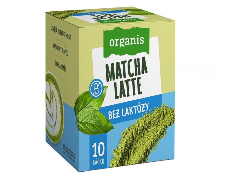 Organis Matcha Latte Bez laktózy 10 x 27 g