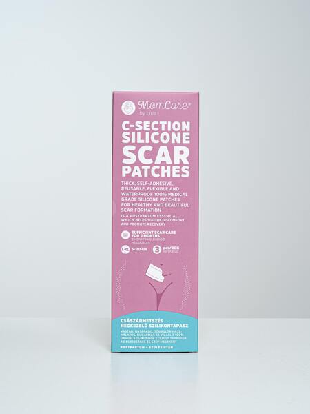 MomCare Silikonové náplasti po císařském řezu vel. L-XL 3 ks