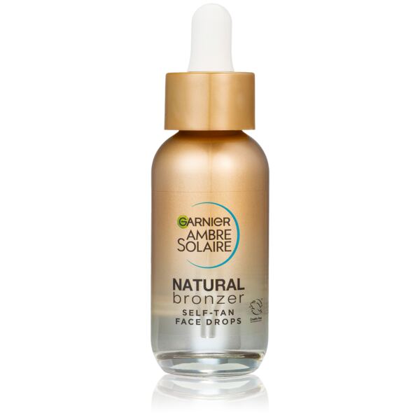 Garnier Ambre Solaire Natural Bronzer samoopalovací kapky na obličej 30 ml 