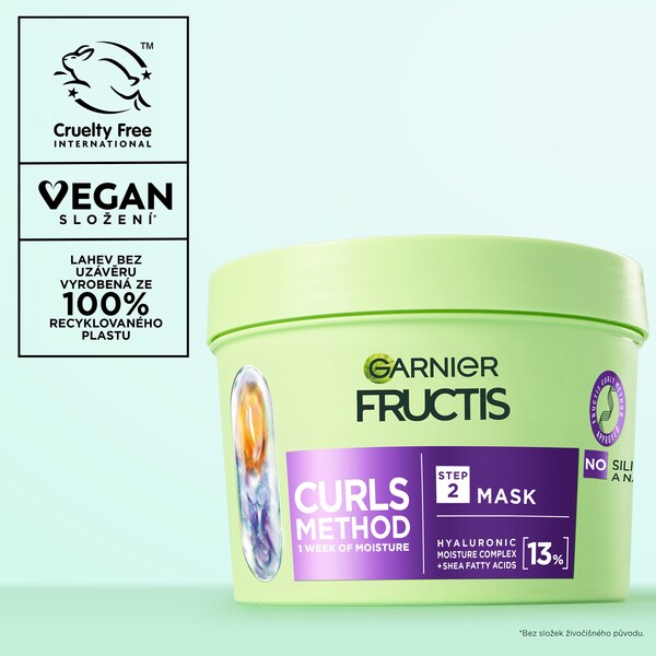 Garnier Fructis Curls Method Hydratační maska pro vlnité a kudrnaté vlasy 370 ml Garnier Fructis Curls Method Hydratační maska pro vlnité a kudrnaté vlasy 370 ml