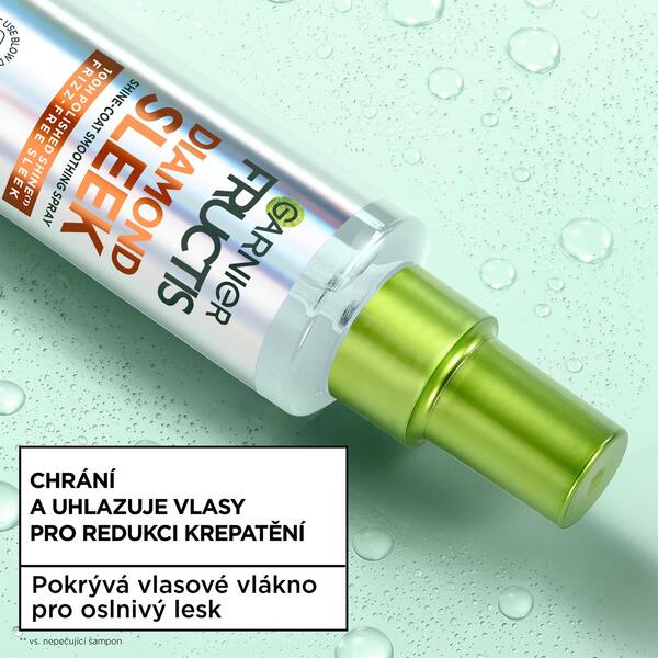Garnier Fructis Diamond Sleek Sprej pro dokonalé uhlazení 150 ml Garnier Fructis Diamond Sleek Sprej pro dokonalé uhlazení 150 ml