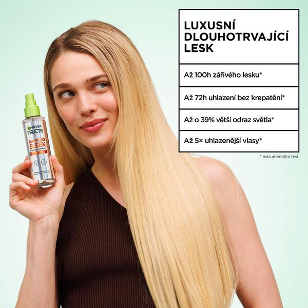 Garnier Fructis Diamond Sleek Sprej pro dokonalé uhlazení 150 ml Garnier Fructis Diamond Sleek Sprej pro dokonalé uhlazení 150 ml