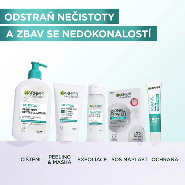 Garnier Pureactive Hydrokoloidní neviditelné náplasti na nedokonalosti 22 ks Garnier Pureactive Hydrokoloidní neviditelné náplasti na nedokonalosti 22 ks