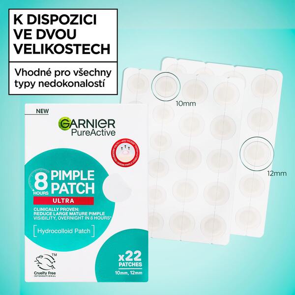 Garnier PureActive Hydrokoloidní náplast na pupínky 22 ks