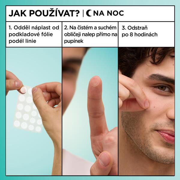 Garnier PureActive Hydrokoloidní náplast na pupínky 22 ks