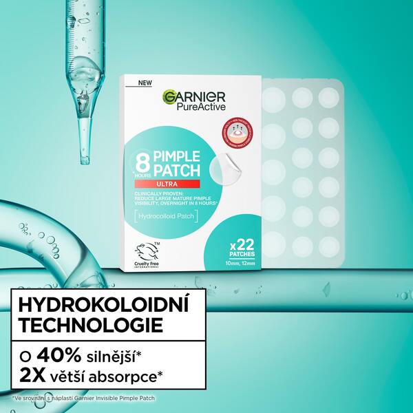 Garnier PureActive Hydrokoloidní náplast na pupínky 22 ks