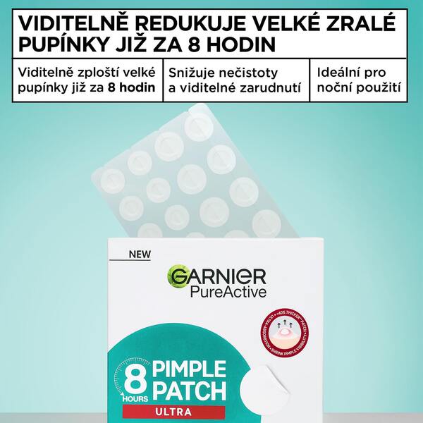Garnier PureActive Hydrokoloidní náplast na pupínky 22 ks