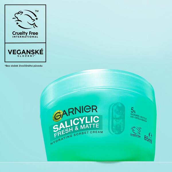 Garnier Salicylic Fresh&Matte Hydratační sorbet krém 85 ml