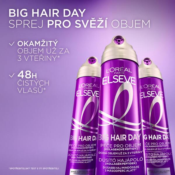 Loréal Elseve Big Hair Day Péče pro objem 200 ml