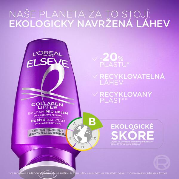 Loréal Elseve Collagen Lifter Balzám pro objem 300 ml Loréal Elseve Collagen Lifter Balzám pro objem 300 ml