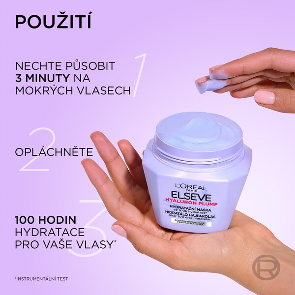 Loréal Elseve Hyaluron Plump Hydratační maska 300 ml Loréal Elseve Hyaluron Plump Hydratační maska 300 ml