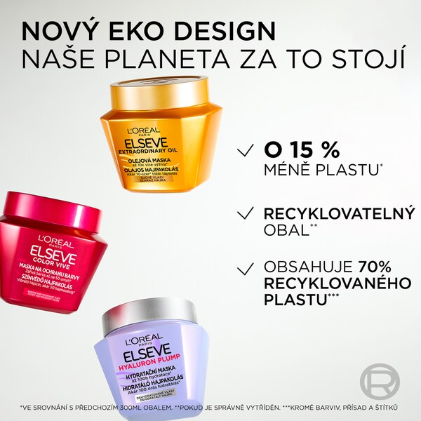 Loréal Elseve Hyaluron Plump Hydratační maska 300 ml Loréal Elseve Hyaluron Plump Hydratační maska 300 ml