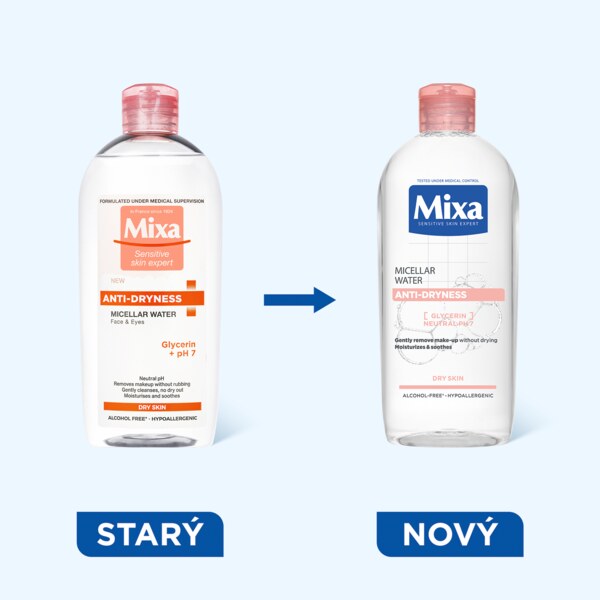 Mixa Anti-Dryness Micelární voda 400 ml Mixa Anti-Dryness Micelární voda 400 ml