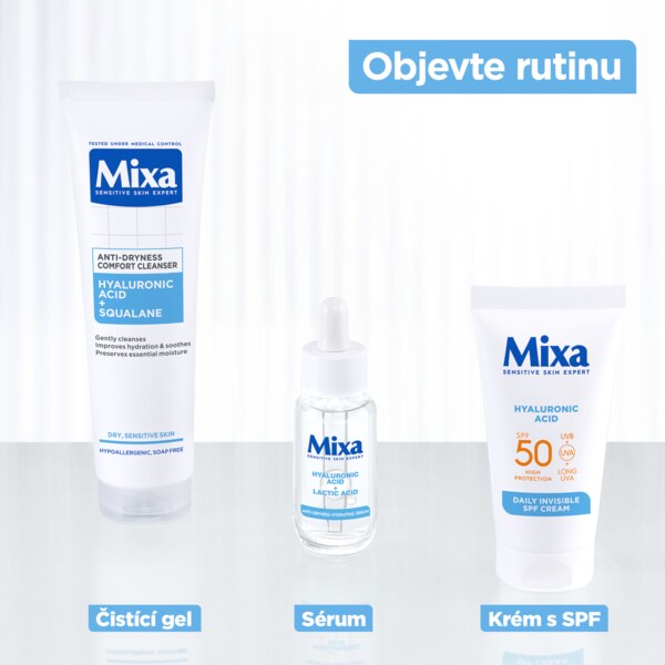Mixa Hyaluronic Acid Denní krém SPF50 50 ml