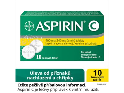 Aspirin C 10 šumivých tablet Aspirin C 10 šumivých tablet