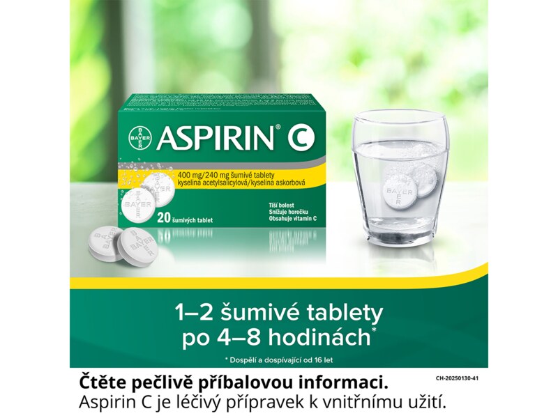 Aspirin C 10 šumivých tablet Aspirin C 10 šumivých tablet