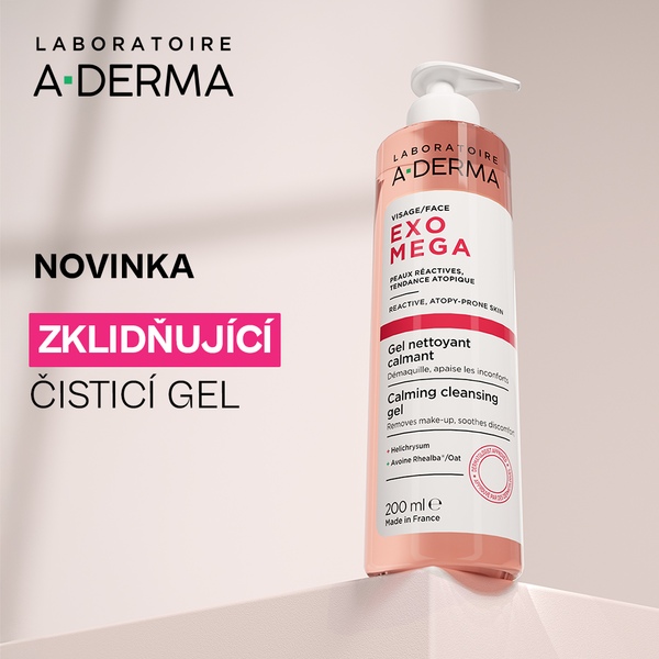 A-Derma Exomega Zklidňující čisticí gel 200 ml A-Derma Exomega Zklidňující čisticí gel 200 ml