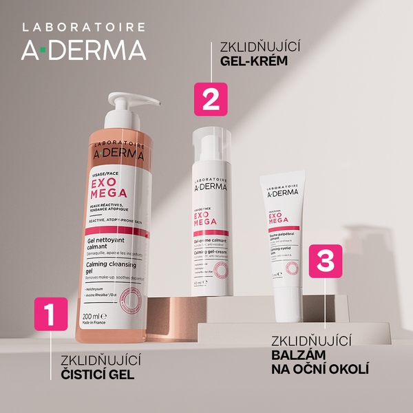A-Derma Exomega Zklidňující čisticí gel 200 ml A-Derma Exomega Zklidňující čisticí gel 200 ml