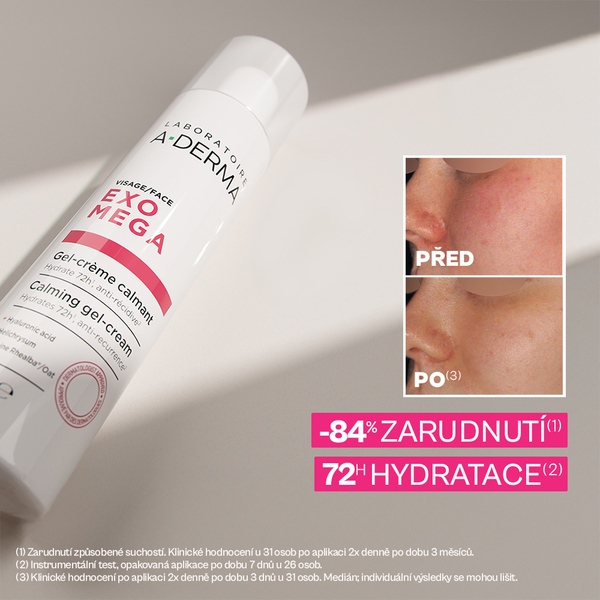 A-Derma Exomega Zklidňující čisticí gel-krém 40 ml