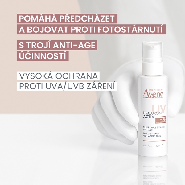 Avene Hyaluron Activ Anti-age SPF50 fluid 40 ml 
