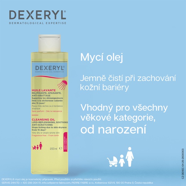 Dexeryl mycí olej 200 ml