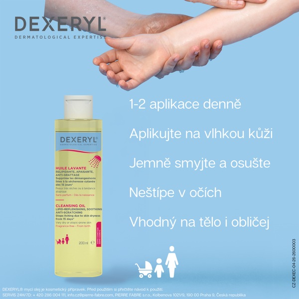 Dexeryl mycí olej 200 ml