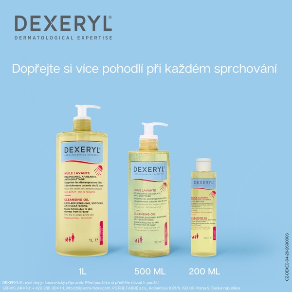 Dexeryl mycí olej 200 ml