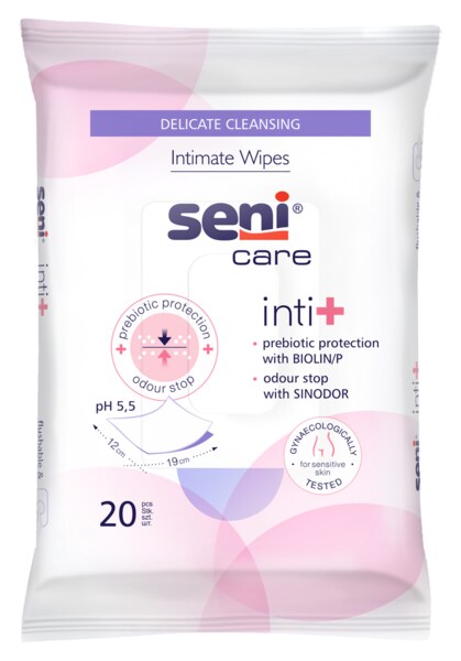 Seni Care Intimní vlhčené ubrousky Inti+ 20 ks