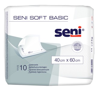 Seni Soft Basic Podložky absorpční 60x40cm 10 ks Seni Soft Basic Podložky absorpční 60x40cm 10 ks