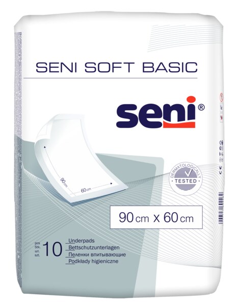 Seni Soft Basic Podložky absorpční 90x60cm 10 ks