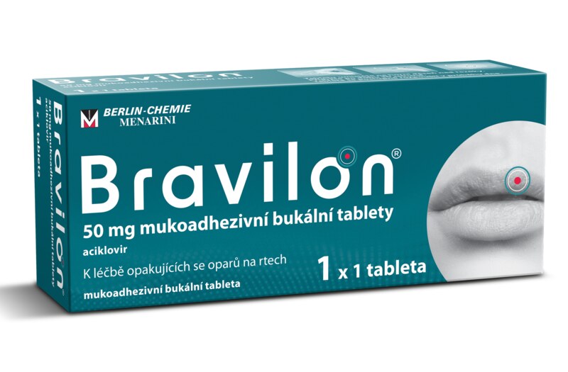 Bravilon 50 mg mukoadhezivní bukální tableta 1 ks