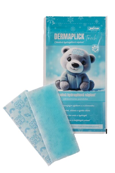 Jadob Dermaplick Touch Chladivá hydrogelová náplast 4,5 x11 cm 2 ks Jadob Dermaplick Touch Chladivá hydrogelová náplast 4,5 x11 cm 2 ks