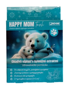 Jadob Happy Mom Touch Chladivá náplast s bylinnými extrakty 5 x 5 cm 5 ks Jadob Happy Mom Touch Chladivá náplast s bylinnými extrakty 5 x 5 cm 5 ks