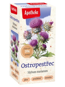 Apotheke Ostropestřec mariánský čaj nálevové sáčky 20x2 g