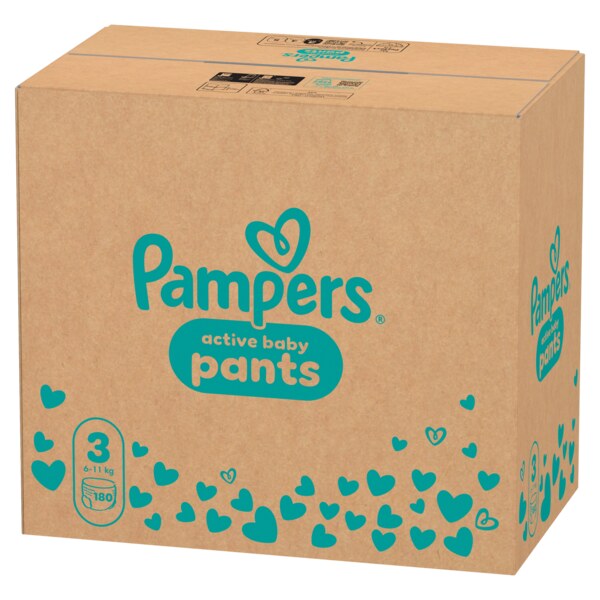 Pampers Active Baby Pants 3 Plenkové kalhotky (6-11 kg) 180 ks Pampers Active Baby Pants 3 Plenkové kalhotky (6-11 kg) 180 ks