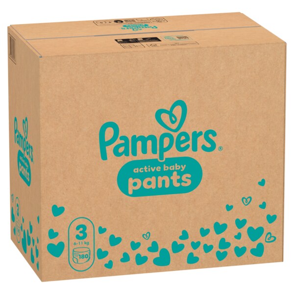 Pampers Active Baby Pants 3 Plenkové kalhotky (6-11 kg) 180 ks Pampers Active Baby Pants 3 Plenkové kalhotky (6-11 kg) 180 ks