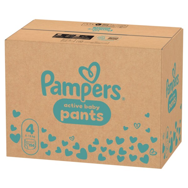 Pampers Active Baby Pants 4 Plenkové kalhotky (9-15 kg) 156 ks Pampers Active Baby Pants 4 Plenkové kalhotky (9-15 kg) 156 ks
