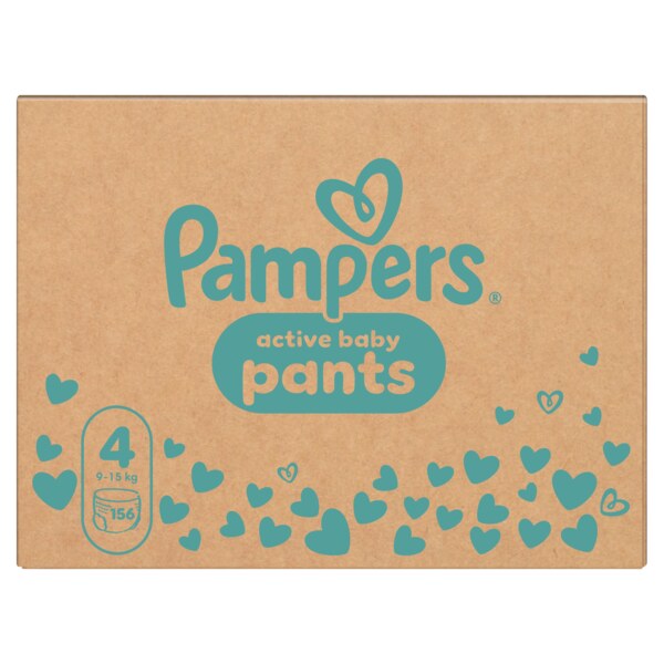 Pampers Active Baby Pants 4 Plenkové kalhotky (9-15 kg) 156 ks Pampers Active Baby Pants 4 Plenkové kalhotky (9-15 kg) 156 ks