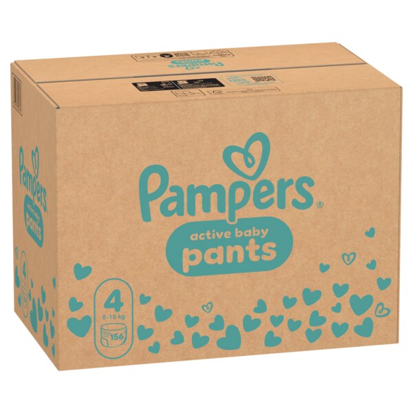 Pampers Active Baby Pants 4 Plenkové kalhotky (9-15 kg) 156 ks Pampers Active Baby Pants 4 Plenkové kalhotky (9-15 kg) 156 ks
