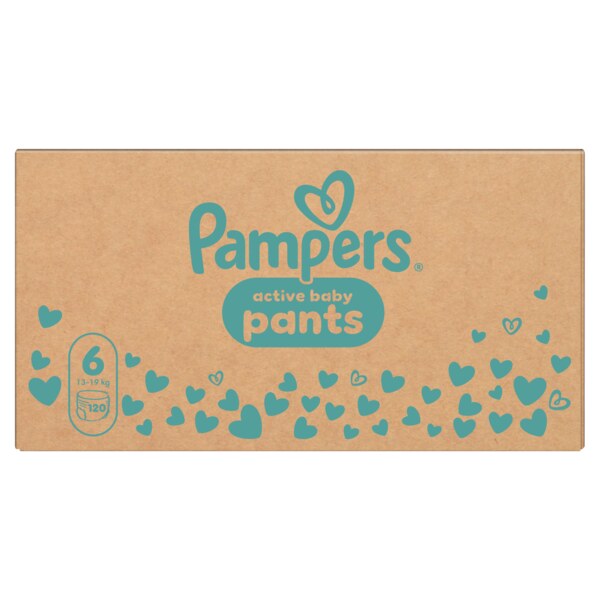 Pampers Active Baby Pants 6 Plenkové kalhotky (13-19 kg) 120 ks Pampers Active Baby Pants 6 Plenkové kalhotky (13-19 kg) 120 ks